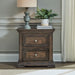 Big Valley - 2 Drawer Night Stand w/ Charging Station – Nightstands w/ Charging Stations by Liberty Furniture at Furniture Wholesale Plus , Nashville furniture store