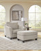 Willarae - 2 Pc. - Chair And A Half, Ottoman - Taupe – Stationary Chair & Ottoman by Benchcraft® at Furniture Wholesale Plus , Nashville furniture store