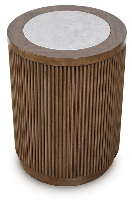 Hadonna - Round Table – End Tables by Signature Design by Ashley® at Furniture Wholesale Plus , Nashville furniture store