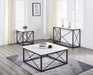 Skyler - White Marble Top Rectangular Sofa Table - White – Sofa Tables by Steve Silver Furniture at Furniture Wholesale Plus , Nashville furniture store