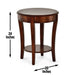 Troy - End Table 20" Round - Brown – End Tables by Steve Silver Furniture at Furniture Wholesale Plus , Nashville furniture store