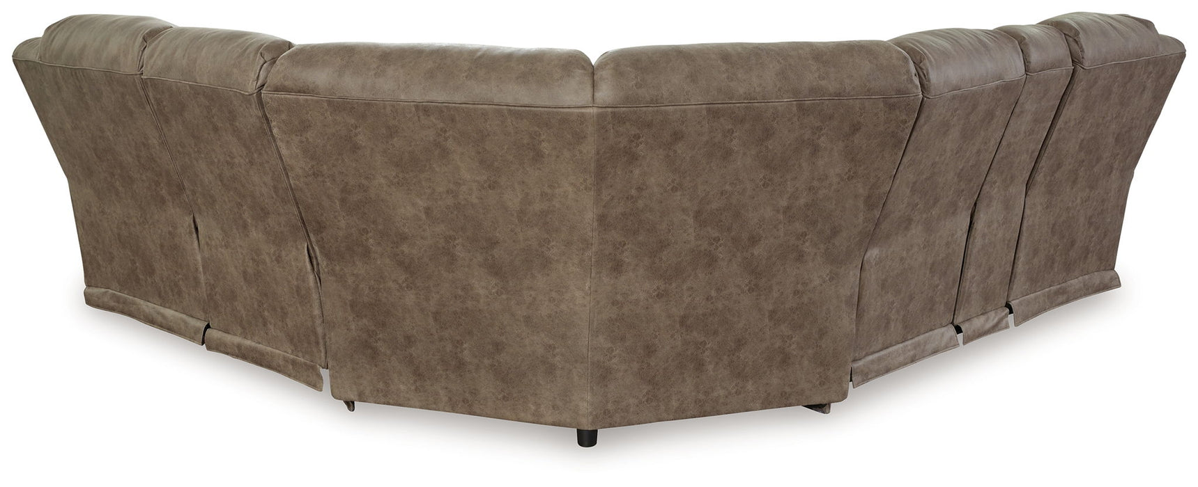 Ravenel - 3-Piece Power Reclining Sectional With Laf Power Reclining Loveseat With Console - Faux Leather - Fossil – Reclining Sectionals by Signature Design by Ashley® at Furniture Wholesale Plus , Nashville furniture store
