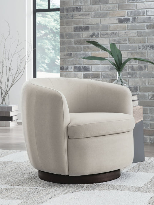 Annbury - Swivel Accent Chair - Light Beige – Swivel Chairs by Signature Design by Ashley® at Furniture Wholesale Plus , Nashville furniture store