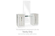 Chalanna - Vanity - White – Vanity Desks by Signature Design by Ashley® at Furniture Wholesale Plus , Nashville furniture store