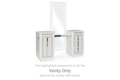 Chalanna - Vanity - White – Vanity Desks by Signature Design by Ashley® at Furniture Wholesale Plus , Nashville furniture store