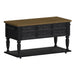 Heritage & Home - Kitchen Island With Casters - Oak Brown And Black – Islands by Elements International at Furniture Wholesale Plus , Nashville furniture store