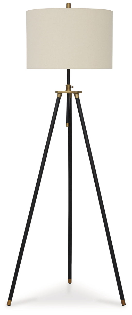 Cashner - Metal Floor Lamp - Black / Gold Finish – Floor Lamps by Signature Design by Ashley® at Furniture Wholesale Plus , Nashville furniture store