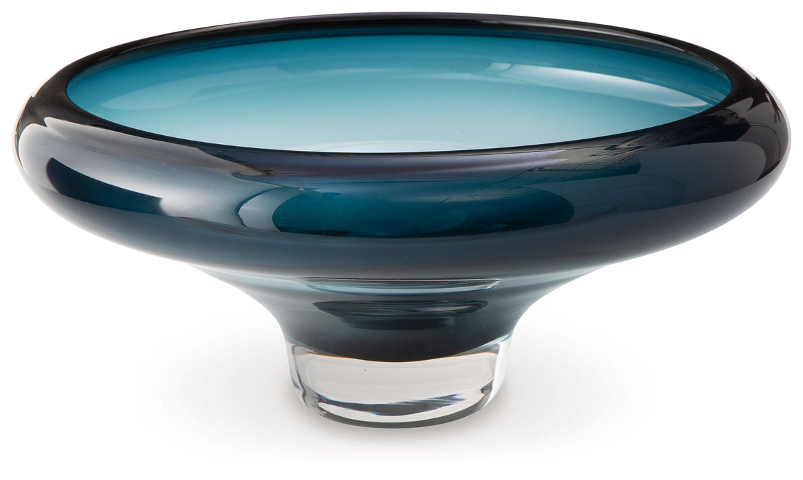 Vallborough - Bowl - Teal Blue – Plates & Bowls by Signature Design by Ashley® at Furniture Wholesale Plus , Nashville furniture store