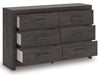 Prendonea - Six Drawer Dresser - Charcoal – Dressers by Signature Design by Ashley® at Furniture Wholesale Plus , Nashville furniture store