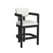 Portland - Arm Barstool (Set of 2) - Black / White – Stool Sets by Elements International at Furniture Wholesale Plus , Nashville furniture store