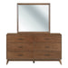 Century Modern - Dresser & Mirror - Walnut – Dresser & Mirror by Liberty Furniture at Furniture Wholesale Plus , Nashville furniture store