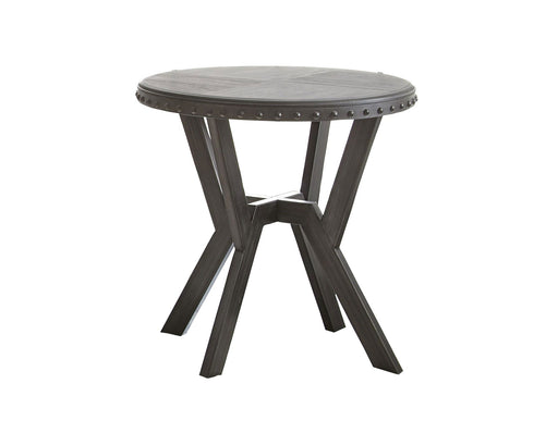 Alamo - Round End Table - Gray – End Tables by Steve Silver Furniture at Furniture Wholesale Plus , Nashville furniture store