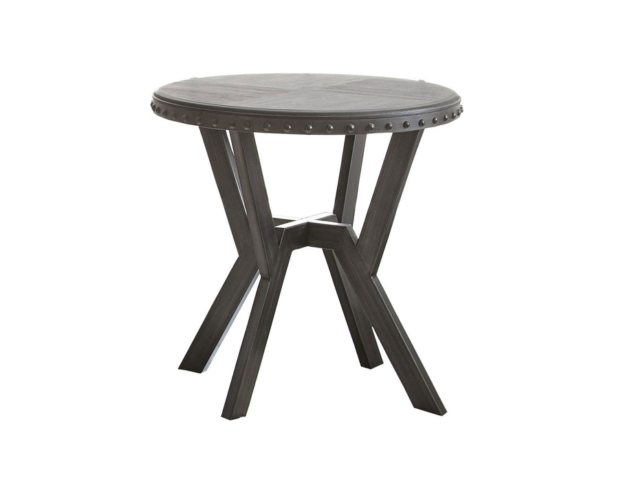 Alamo - Round End Table - Gray – End Tables by Steve Silver Furniture at Furniture Wholesale Plus , Nashville furniture store