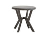 Alamo - Round End Table - Gray – End Tables by Steve Silver Furniture at Furniture Wholesale Plus , Nashville furniture store