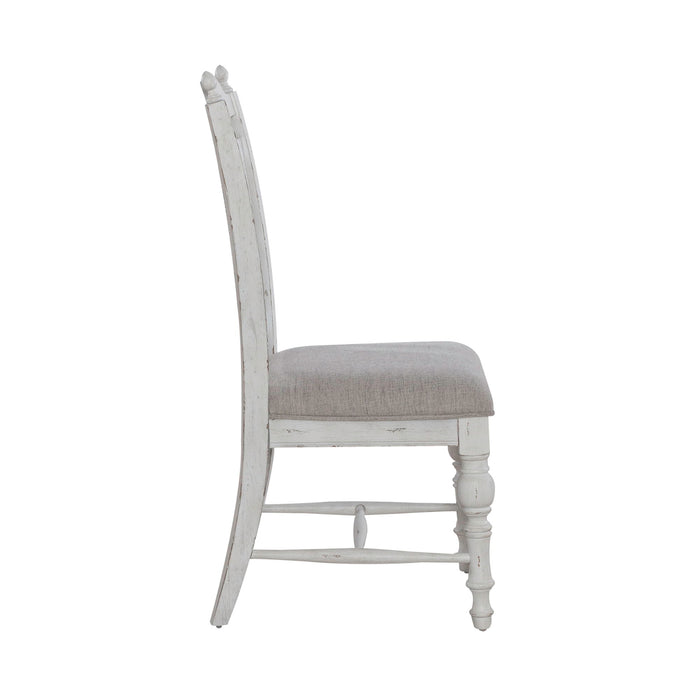 River Place - Panel Back Side Chair - Riverstone White & Tobacco – Side Chairs by Liberty Furniture at Furniture Wholesale Plus , Nashville furniture store