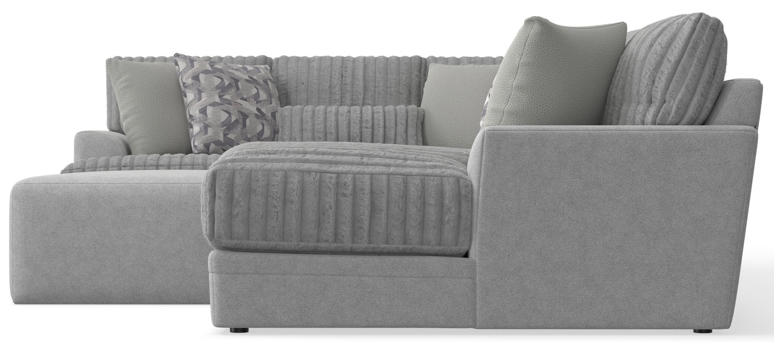 Titan - Sectional With Comfort Coil Seating, Cocktail Ottoman And Accent Pillows Included – 2 Piece Living Room Sets by Jackson at Furniture Wholesale Plus , Nashville furniture store