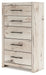 Lawroy - Five Drawer Chest - Light Natural – Accent Chests by Benchcraft® at Furniture Wholesale Plus , Nashville furniture store