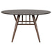 Everton - Round Wood Dining Table - Dark Walnut – Dining Tables by CoasterEveryday at Furniture Wholesale Plus , Nashville furniture store