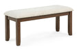 Avasa - Bench - Dark Brown / Beige – Dining Benches by Crown Mark at Furniture Wholesale Plus , Nashville furniture store