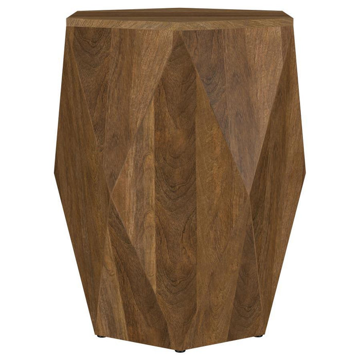 Zalika - Hexagonal Solid Mango Wood Table – End Tables by Coaster Fine Furniture at Furniture Wholesale Plus , Nashville furniture store