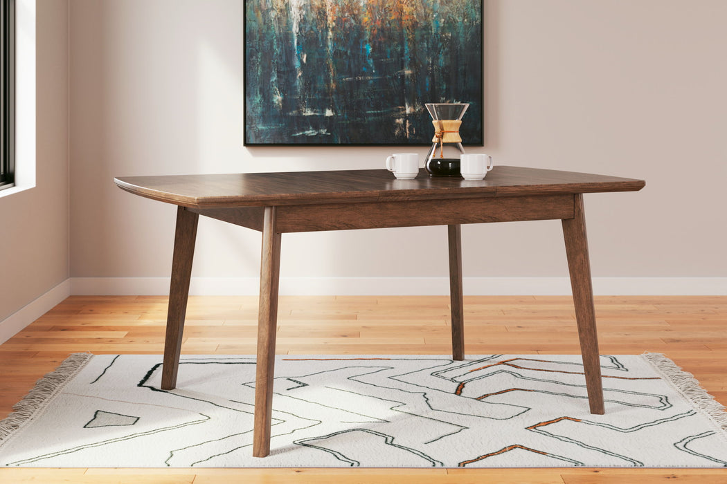 Lyncott - Rectangular Dining Room Butterfly Extension Table - Brown – Dining Tables with Extensions by Signature Design by Ashley® at Furniture Wholesale Plus , Nashville furniture store