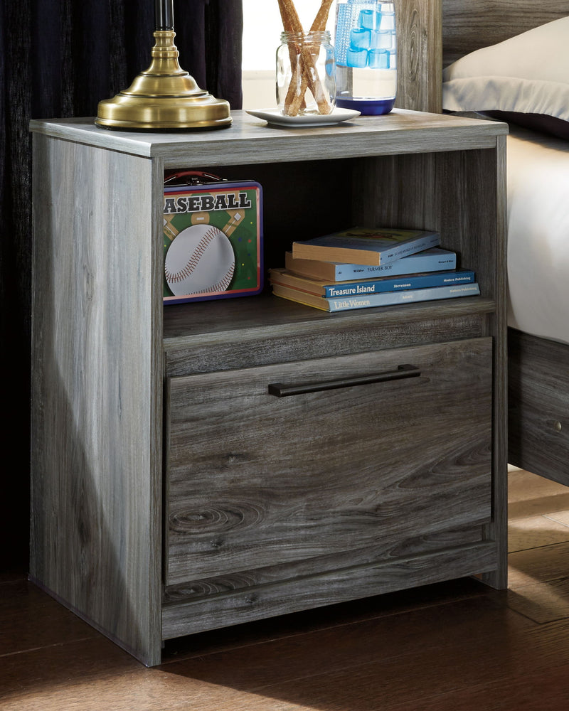 Baystorm - One Drawer Night Stand – Nightstands w/ Charging Stations by Signature Design by Ashley® at Furniture Wholesale Plus , Nashville furniture store