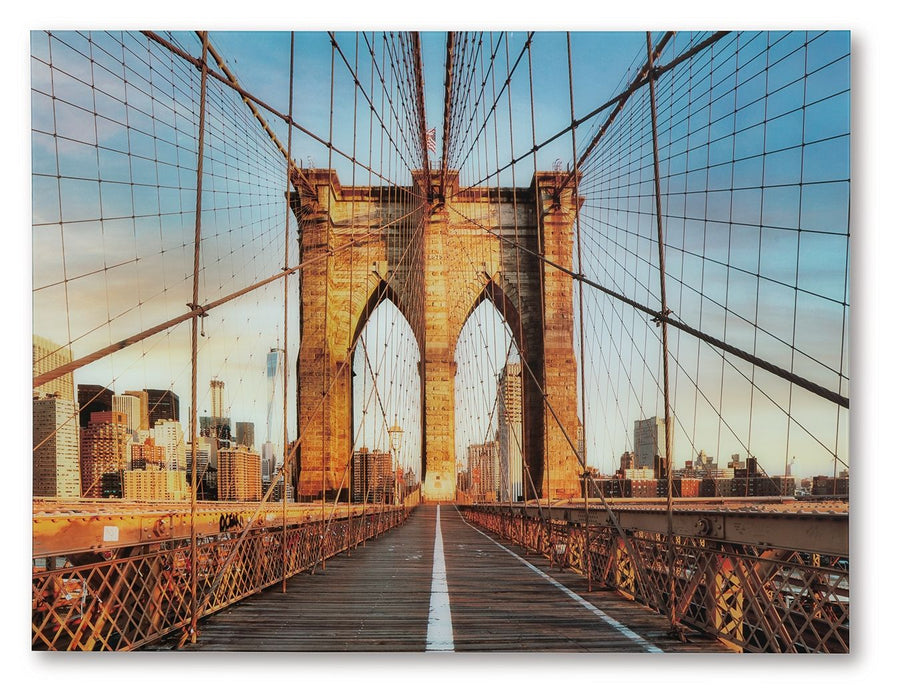 Shayward - Wall Art - Blue / Amber – Wall Decor by Signature Design by Ashley® at Furniture Wholesale Plus , Nashville furniture store