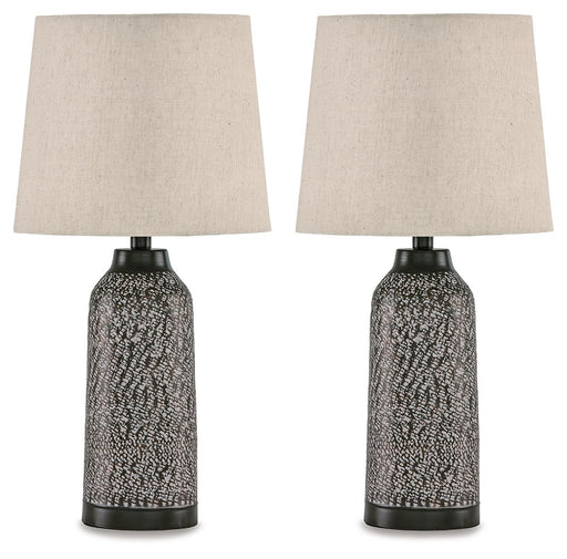 Lanson - Antique Bronze Finish - Metal Table Lamp (Set of 2) - Premium Table Lamps from Signature Design by Ashley® - Just $118! Shop now at Furniture Wholesale Plus  We are the best furniture store in Nashville, Hendersonville, Goodlettsville, Madison, Antioch, Mount Juliet, Lebanon, Gallatin, Springfield, Murfreesboro, Franklin, Brentwood