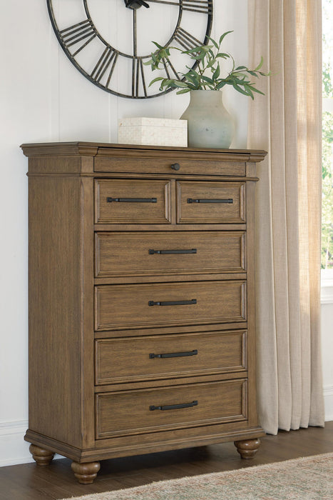 Karallin - Seven Drawer Chest - Medium Brown – Accent Chests by Signature Design by Ashley® at Furniture Wholesale Plus , Nashville furniture store