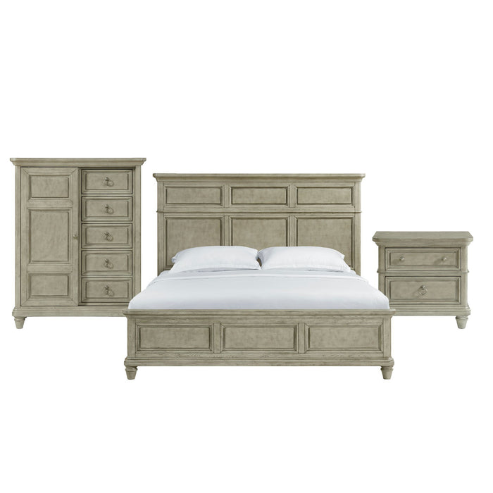 Whit-Ash - Panel Bedroom Set With Door Chest – 3 Piece Bedroom Sets by Elements International at Furniture Wholesale Plus , Nashville furniture store