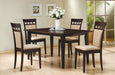 Gabriel - 5 Piece 59" Rectangular Dining Set - Cappuccino - Premium 5 Piece Dining Room Sets from Coaster Fine Furniture - Just $659! Shop now at Furniture Wholesale Plus  We are the best furniture store in Nashville, Hendersonville, Goodlettsville, Madison, Antioch, Mount Juliet, Lebanon, Gallatin, Springfield, Murfreesboro, Franklin, Brentwood