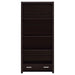 Skylar - 5-Shelf Bookcase With Drawer - Cappuccino - Premium Standard Bookcases from CoasterEveryday - Just $259! Shop now at Furniture Wholesale Plus  We are the best furniture store in Nashville, Hendersonville, Goodlettsville, Madison, Antioch, Mount Juliet, Lebanon, Gallatin, Springfield, Murfreesboro, Franklin, Brentwood