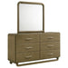 Amsbury - 6-Drawer Dresser And Mirror - Nutmeg – Dresser & Mirror by Coaster Fine Furniture at Furniture Wholesale Plus , Nashville furniture store