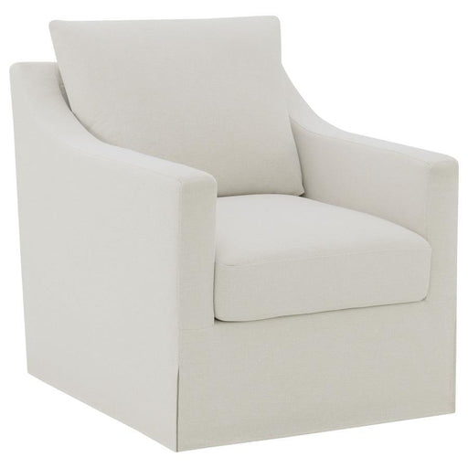 Winter - Upholstered Sloped Arm Accent Swivel Chair - Premium Swivel Chairs from Coaster Fine Furniture - Just $549! Shop now at Furniture Wholesale Plus  We are the best furniture store in Nashville, Hendersonville, Goodlettsville, Madison, Antioch, Mount Juliet, Lebanon, Gallatin, Springfield, Murfreesboro, Franklin, Brentwood