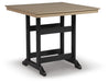 Fairen Trail - Square Counter TBL w/Umb OPT - Black / Driftwood – Dining Tables by Signature Design by Ashley® at Furniture Wholesale Plus , Nashville furniture store