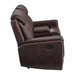 Panther - Motion Loveseat With Console - Neono Brown – Reclining Loveseats by Elements International at Furniture Wholesale Plus , Nashville furniture store