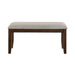 Portage - Dining Bench - Brown / Beige – Dining Benches by Elements International at Furniture Wholesale Plus , Nashville furniture store