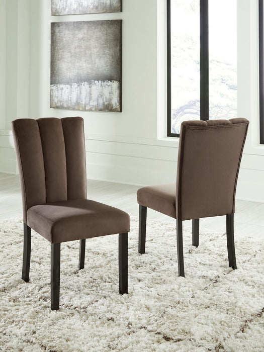 Jeshina - Dining Upholstered Side Chair (Set of 2) - Mocha – Chair Sets by Signature Design by Ashley® at Furniture Wholesale Plus , Nashville furniture store