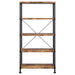 Analiese - 4-Shelf Bookshelf - Premium Standard Bookcases from CoasterEveryday - Just $219! Shop now at Furniture Wholesale Plus  We are the best furniture store in Nashville, Hendersonville, Goodlettsville, Madison, Antioch, Mount Juliet, Lebanon, Gallatin, Springfield, Murfreesboro, Franklin, Brentwood