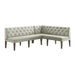 Peyton - Sectional Sofa Dining Set - Gray – Upholstered Benches by Elements International at Furniture Wholesale Plus , Nashville furniture store
