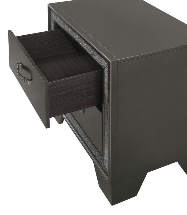 Kaia - Nightstand - Dark Gray – Accent Nightstands by Crown Mark at Furniture Wholesale Plus , Nashville furniture store