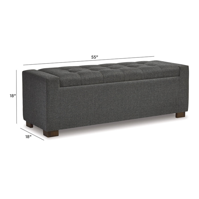 Cortwell - Storage Bench - Gray – Storage Benches by Signature Design by Ashley® at Furniture Wholesale Plus , Nashville furniture store