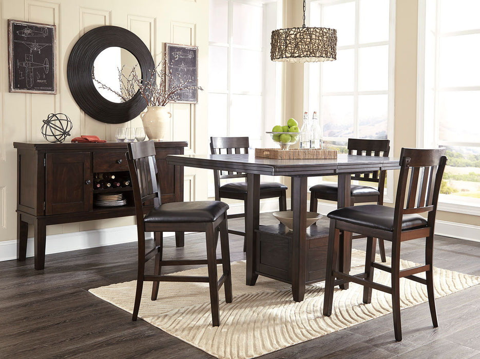 Haddigan - Dining Table With Bar Stools – 5 Piece Dining Room Sets by Signature Design by Ashley® at Furniture Wholesale Plus , Nashville furniture store