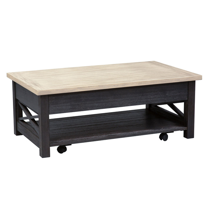 Heatherbrook - Lift Top Cocktail Table - Charcoal & Ash – Cocktail Tables by Liberty Furniture at Furniture Wholesale Plus , Nashville furniture store
