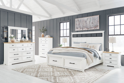 Ashbryn - Panel Storage Bedroom Set – 6 Piece Bedroom Sets by Benchcraft® at Furniture Wholesale Plus , Nashville furniture store