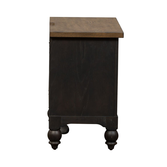 Americana Farmhouse - 2 Drawer Night Stand With Charging Station – Nightstands w/ Charging Stations by Liberty Furniture at Furniture Wholesale Plus , Nashville furniture store