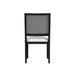 Bahama Breeze - Fabric Dining Chair (Set of 2) - White / Black – Chair Sets by Elements International at Furniture Wholesale Plus , Nashville furniture store