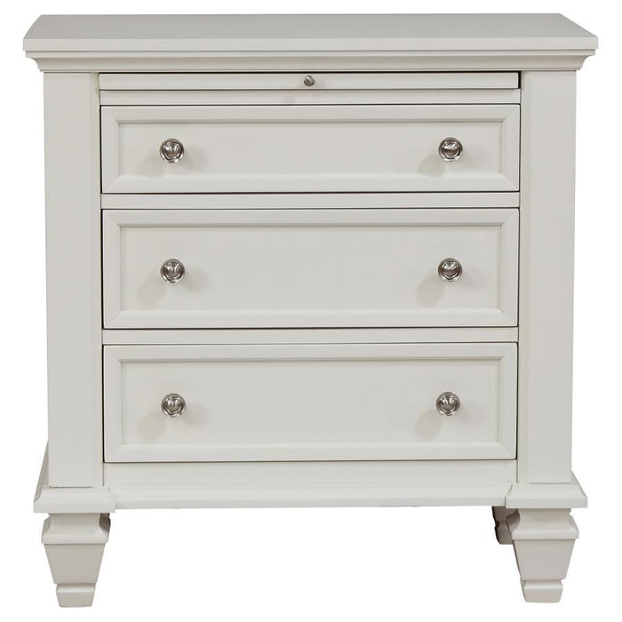 Sandy Beach - 3-drawer Nightstand – Accent Nightstands by CoasterEssence at Furniture Wholesale Plus , Nashville furniture store