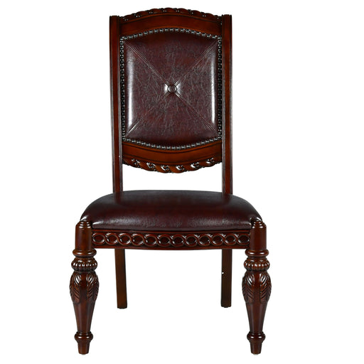Antoinette - Side Chair (Set of 2) - Dark Brown – Chair Sets by Steve Silver Furniture at Furniture Wholesale Plus , Nashville furniture store