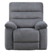 Cozy - Manual Recliner - Gray – Reclining Chairs by Steve Silver Furniture at Furniture Wholesale Plus , Nashville furniture store